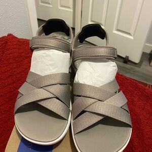 Clarks Stone Cloudsteppers Sandals